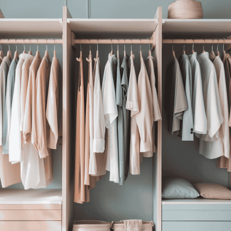 Spacious Double-Door Wardrobe with Shelves