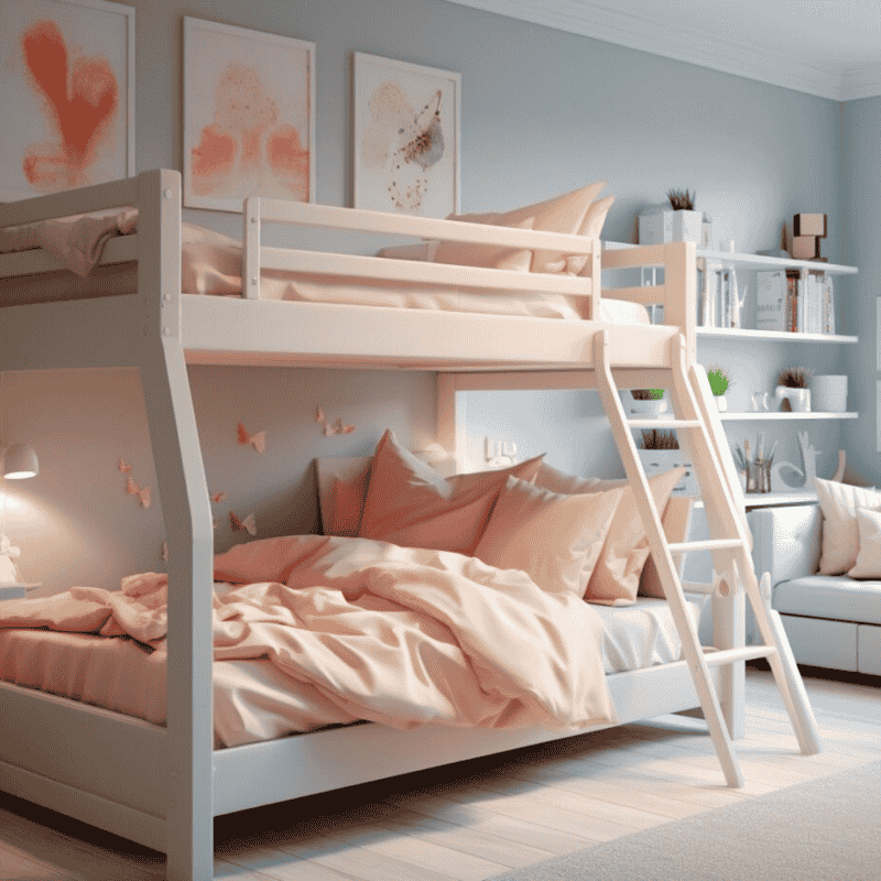 Space-Saving Twin Full Bunk Bed