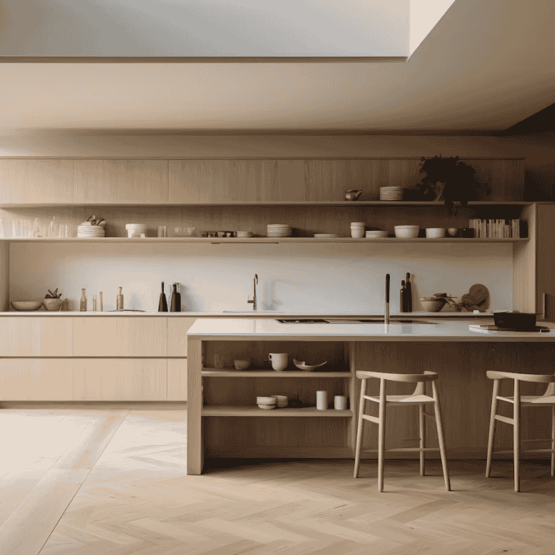 Contemporary 4-Door Storage Cabinet
